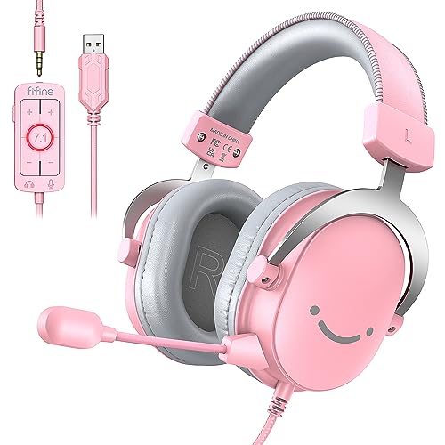 Black USB Over-Ear Wired Gaming Headset with Detachable Microphone M1983