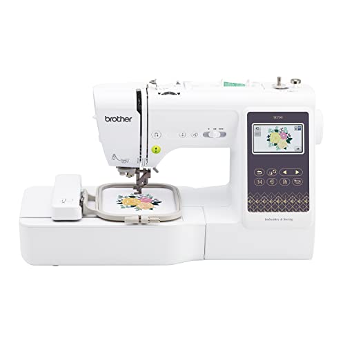 Sewing and Embroidery Machine, Computerized, 4" x 4" Hoop Area, White A796