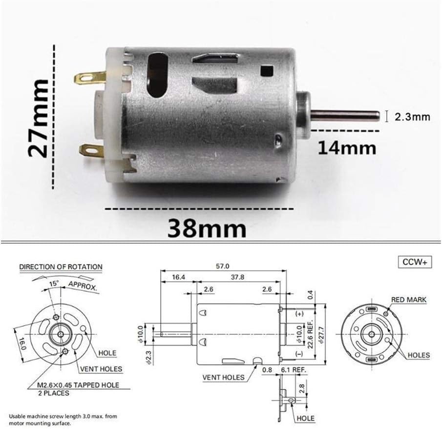 RS-385 12V Brush DC Motor U318