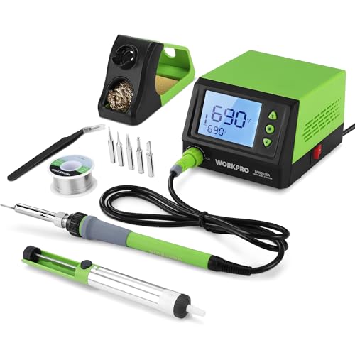 60W Digital Display Soldering Station with 5 Extra Iron Tips S97798