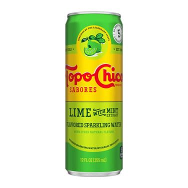 12 Fl Oz Sparkling Water (16 Pack, Lime With Mint) N4695