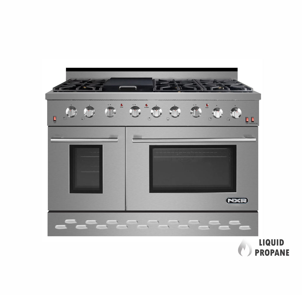 48" Stainless Steel Propane Gas Range with Convection Oven K42778