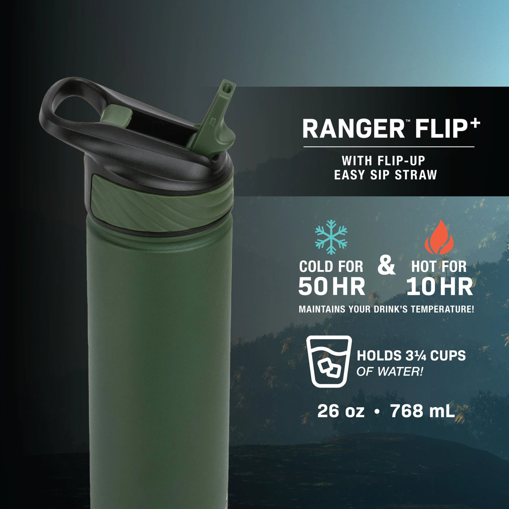 Black 26 oz Stainless Steel Water Bottle F2973