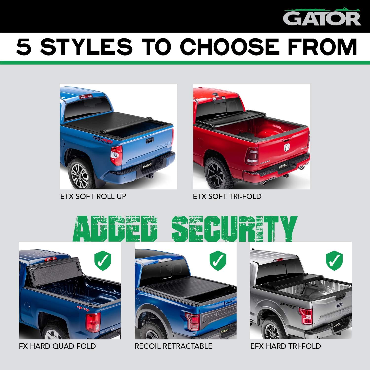Hard Tri-Fold Truck Bed Tonneau Cover Q903