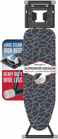13x43 Ironing Board with Reinforced Steel Legs, Adjustable Height, 4-Layer Padding M66964