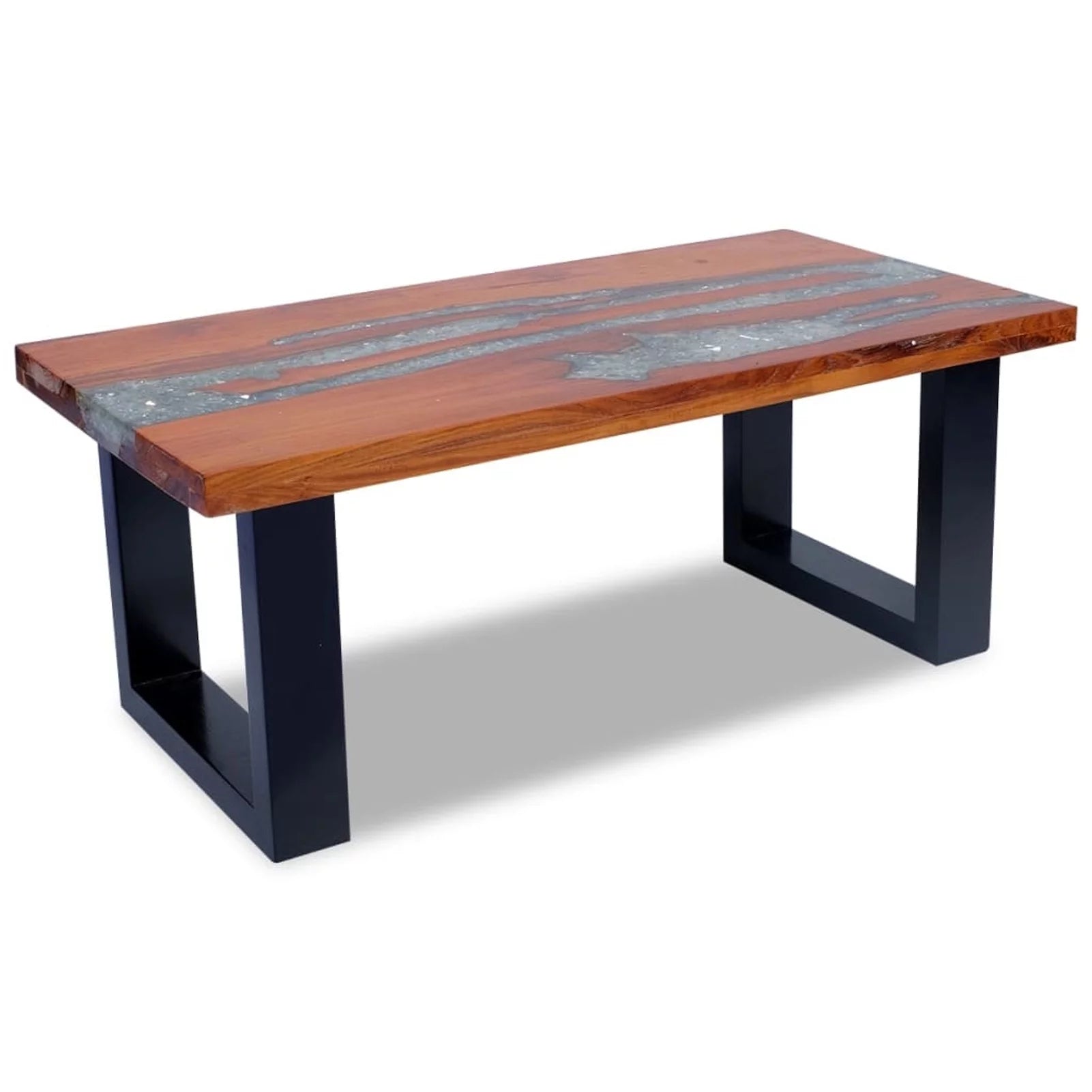 Handmade Teak Resin Coffee Table Q37231