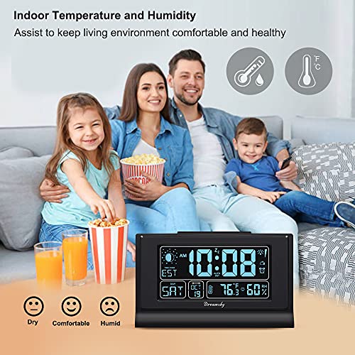 Auto Set Digital Alarm Clock with 5 Inch Large Display M238