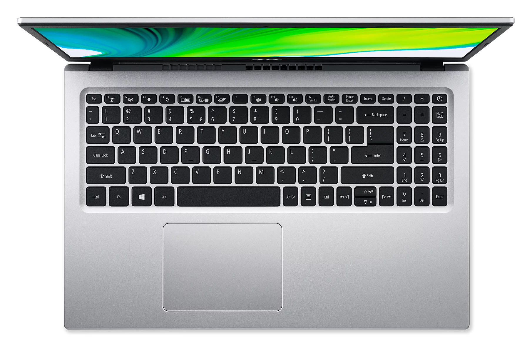 15.6" Full HD Display Intel Celeron N4500 4GB DDR4 128GB eMMC Pure Silver Windows 11 Home Laptop R61525