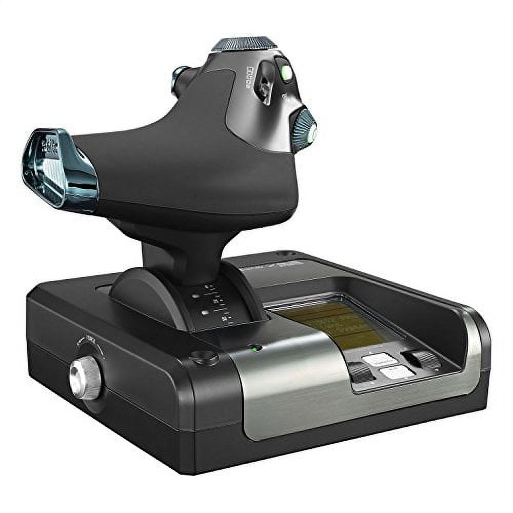 Black/Silver Flight Control System and Joystick Simulator with LCD Display J928067