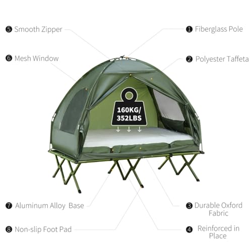 Camping Tent with Rainfly and Carry Bag S40630