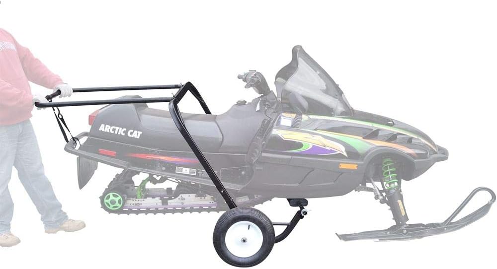 Black Ice Snowmobile Dolly Cart with Large Pneumatic Wheels V228