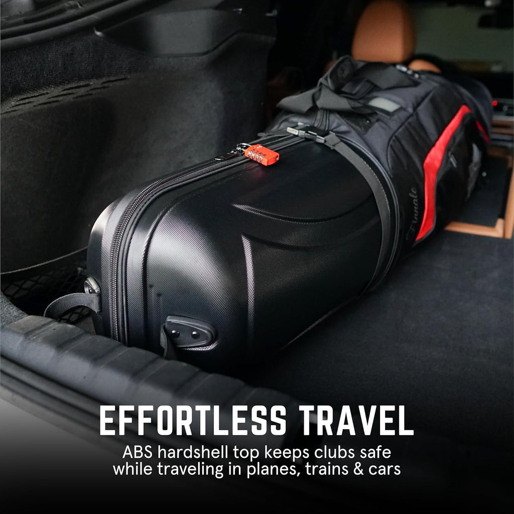 Golf Travel Bag with Hard Case Top and TSA Lock D137905