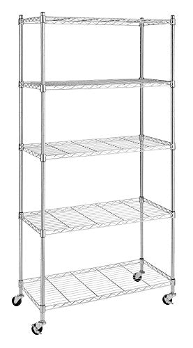 3 Tier Chrome Rolling Utility Cart W861825