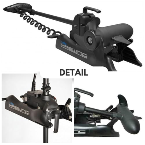 12V 55LB 48 Inch Shaft Bow Mount Electric Trolling Motor with Remote Control V11302