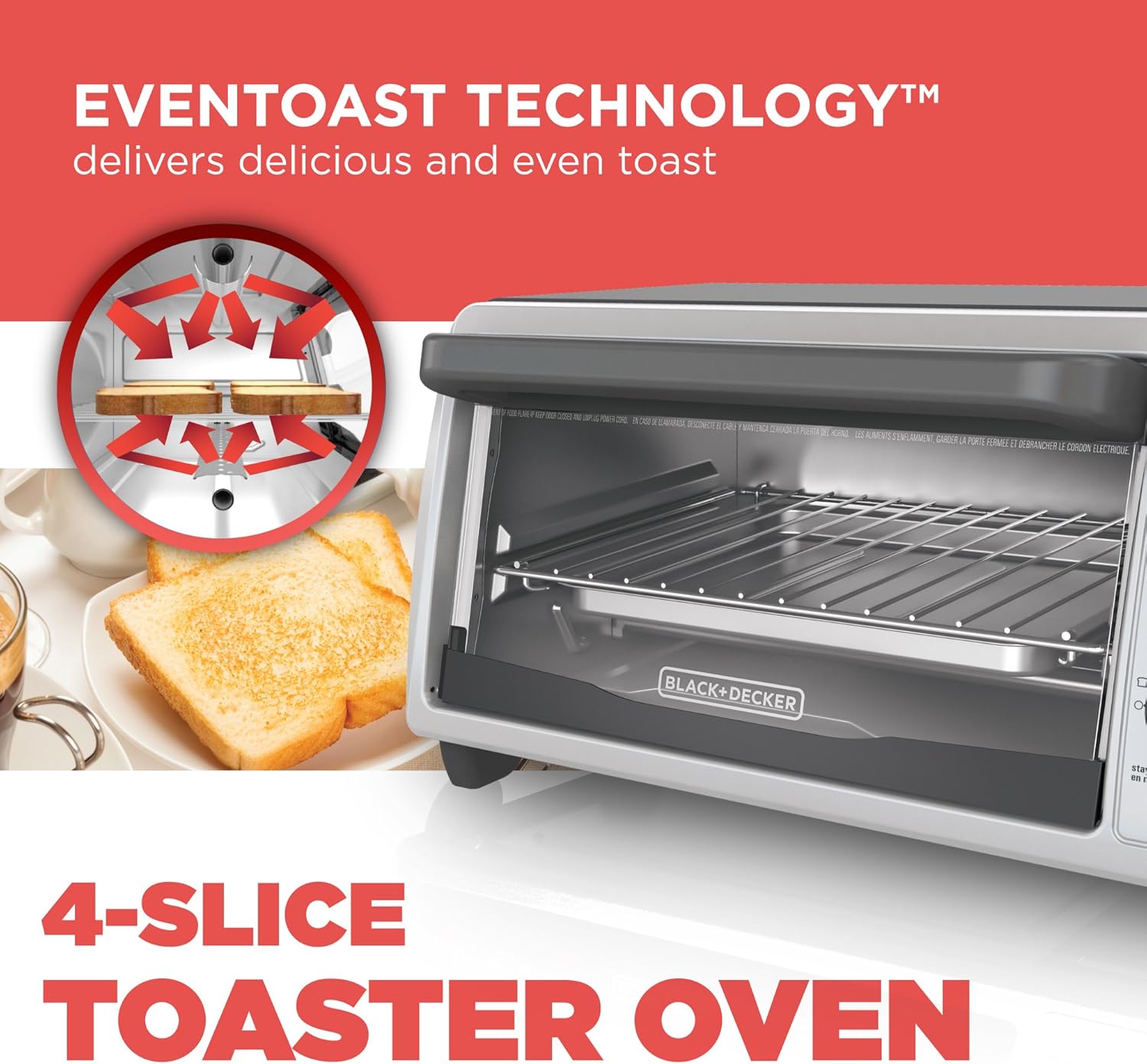4-Slice Stainless Steel Toaster Oven N538