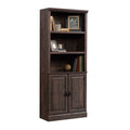 Heritage Walnut Finish 5 Shelf Bookcase with Doors O850609
