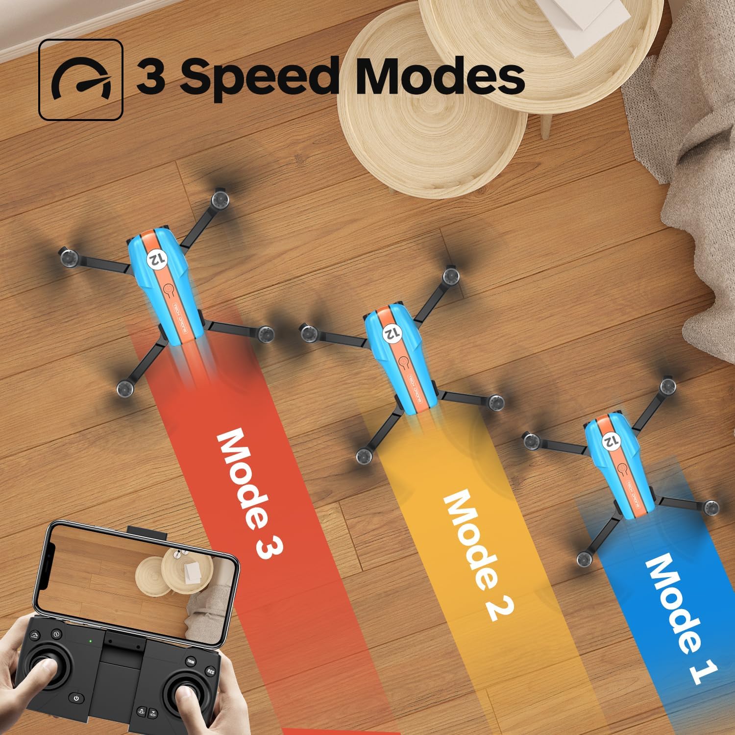 Drone with 4K Camera, Foldable, Less than 249g, 26 Mins Flight Time, Brushless Motor, Altitude Hold, 2 Batteries W801881