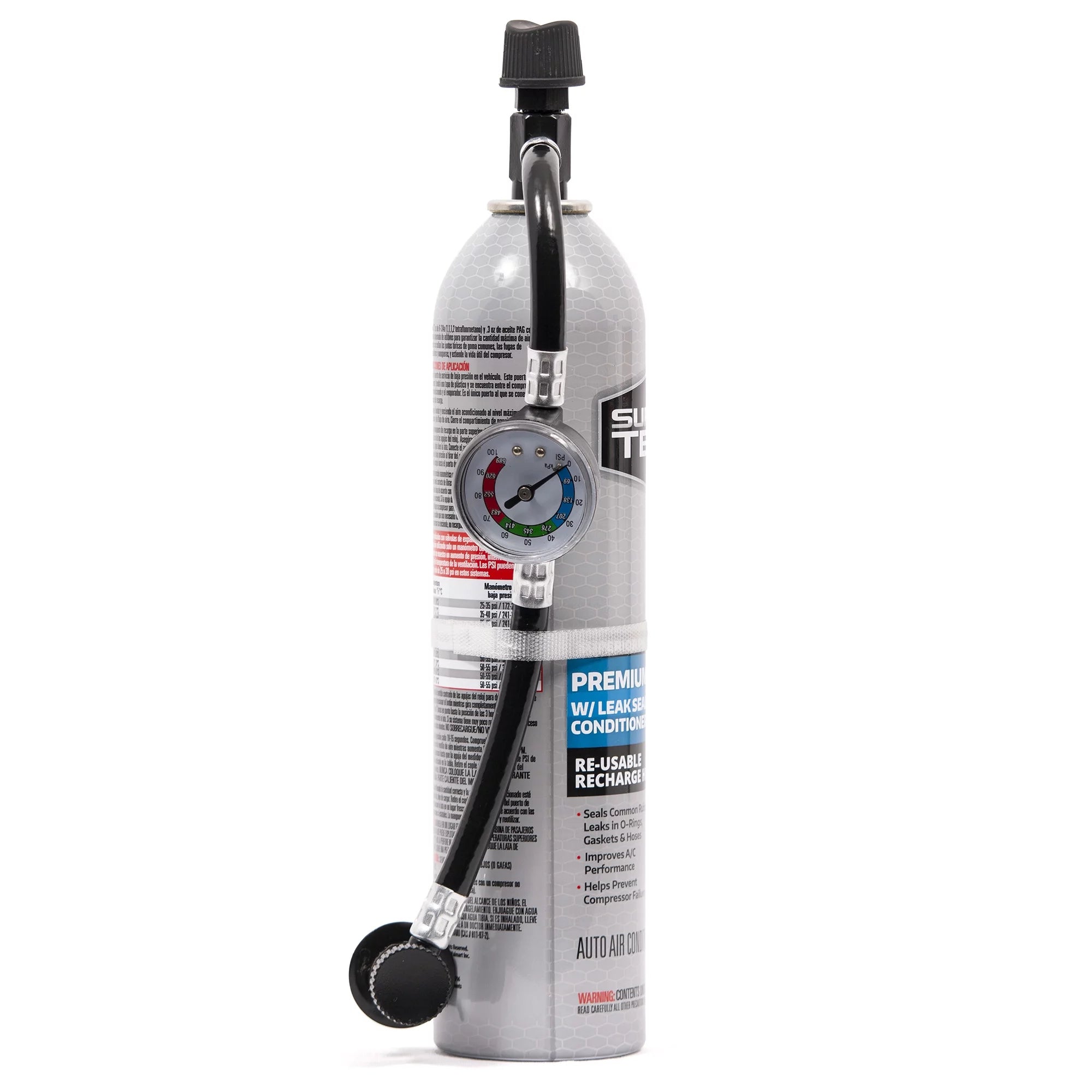 18 oz Automotive Refrigerant with Reusable Hose and Gauge N77625
