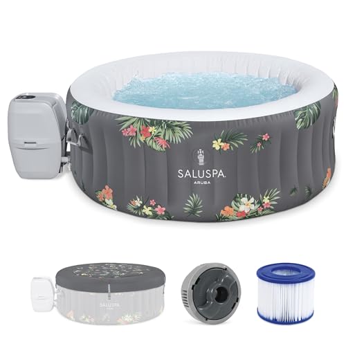 Gray Inflatable Hot Tub T43385