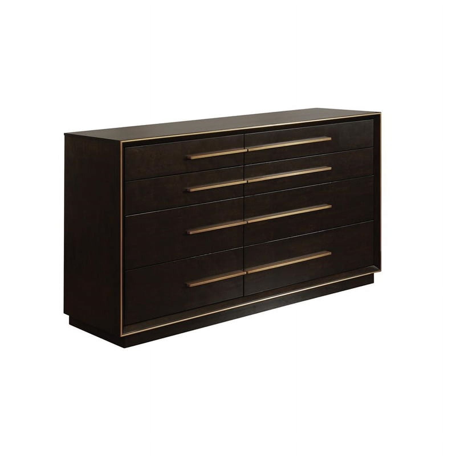 4-piece Wood California King Panel Bedroom Set in Brown and Gray Z525