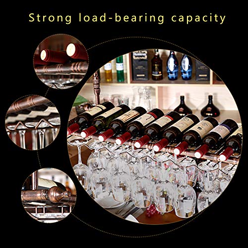Rustic Metal Wine Rack Wall Mounted M481