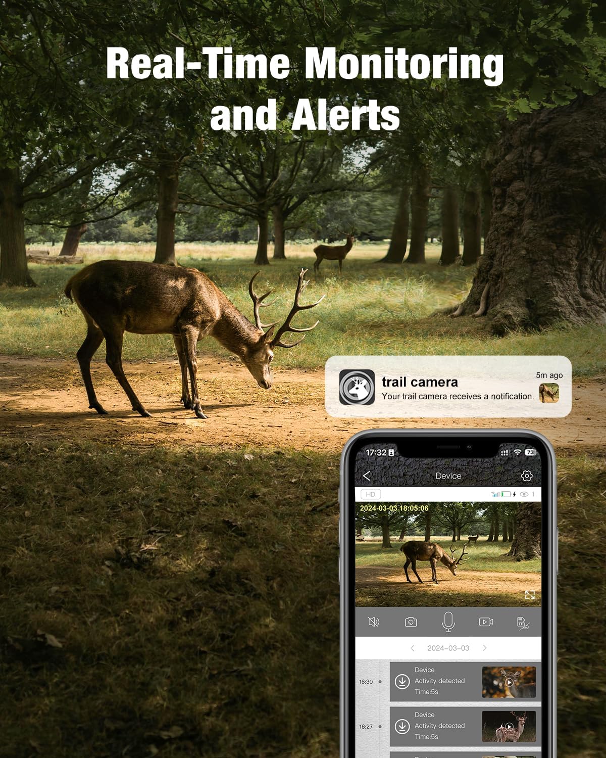 4G LTE Cellular Trail Camera with Solar Power D365