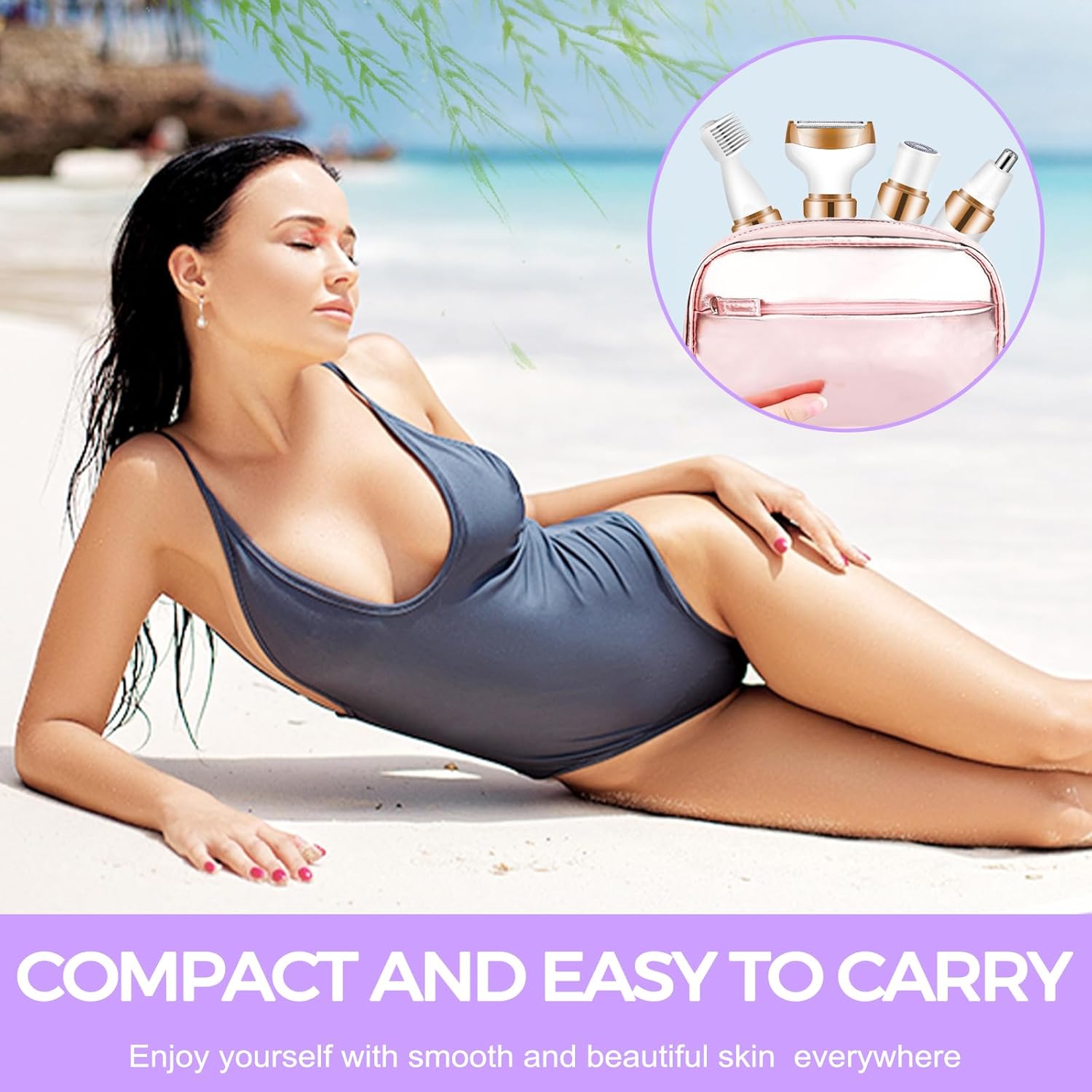 4 in 1 Rechargeable Electric Razor for Women X139