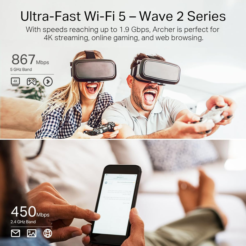 AC1900 Dual Band Gigabit Wireless Router T20649