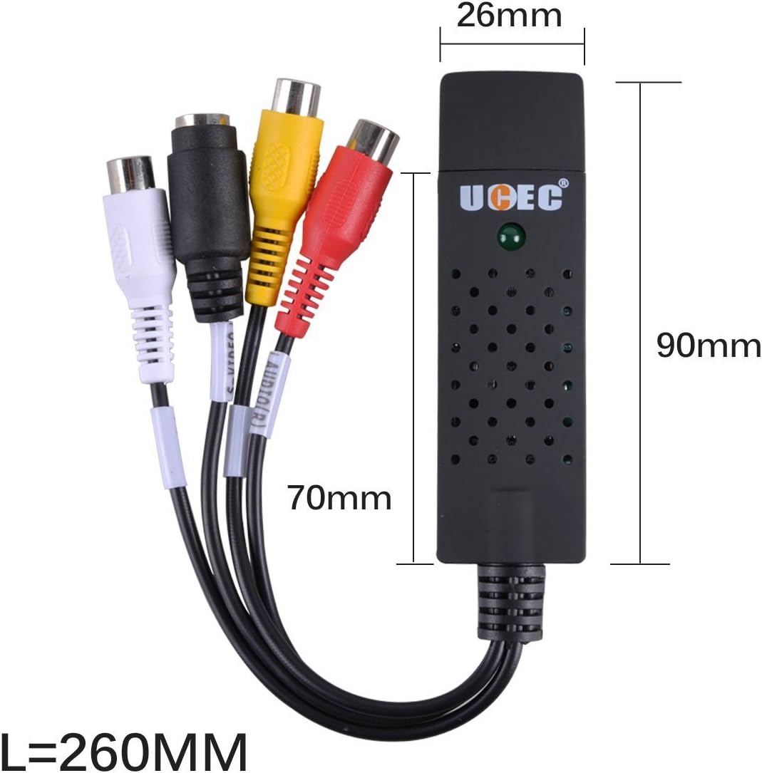 RCA to USB Audio Video Capture Card Converter H78577
