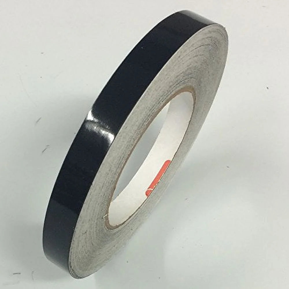 Black 651 Vinyl Pinstriping Tape, 1/2" G198