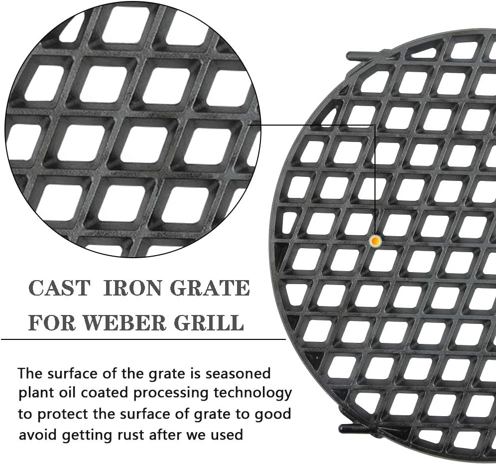12-Inch Diameter Pre-seasoned Cast Iron Sear Grate X736