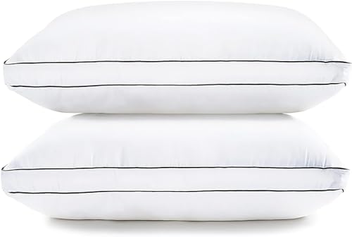 King Size Set of 2 White Down Alternative Pillows U424