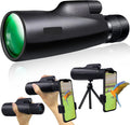 30x50 HD Waterproof Monocular with Smartphone Adapter Tripod BAK4 Prism FMC X526144