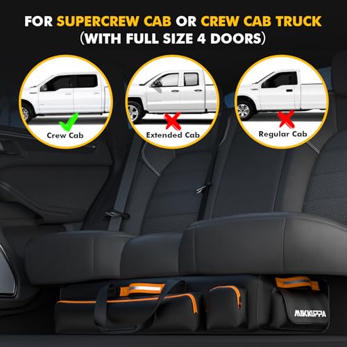 Black Under Seat Storage Bag with 4 Detachable Inner Dividers Q7205