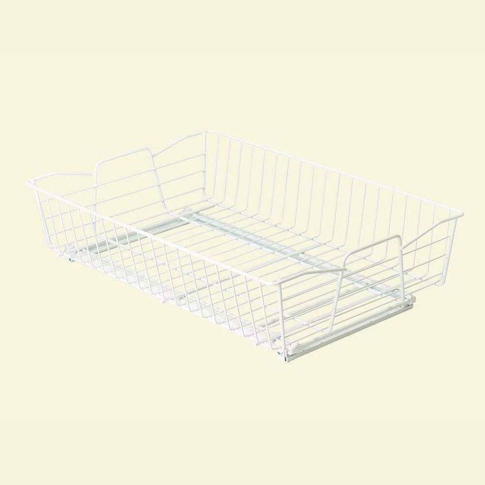 White 14-inch Wide Cabinet Organizer A6453