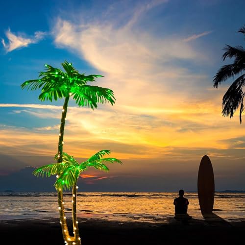 5Ft 121 LED Light Up Artificial Palm Tree A54722