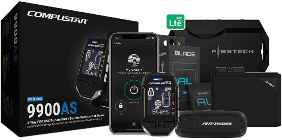2-Way Remote Start & Alarm with Bypass Module and Drone Mobile Module Package G458666
