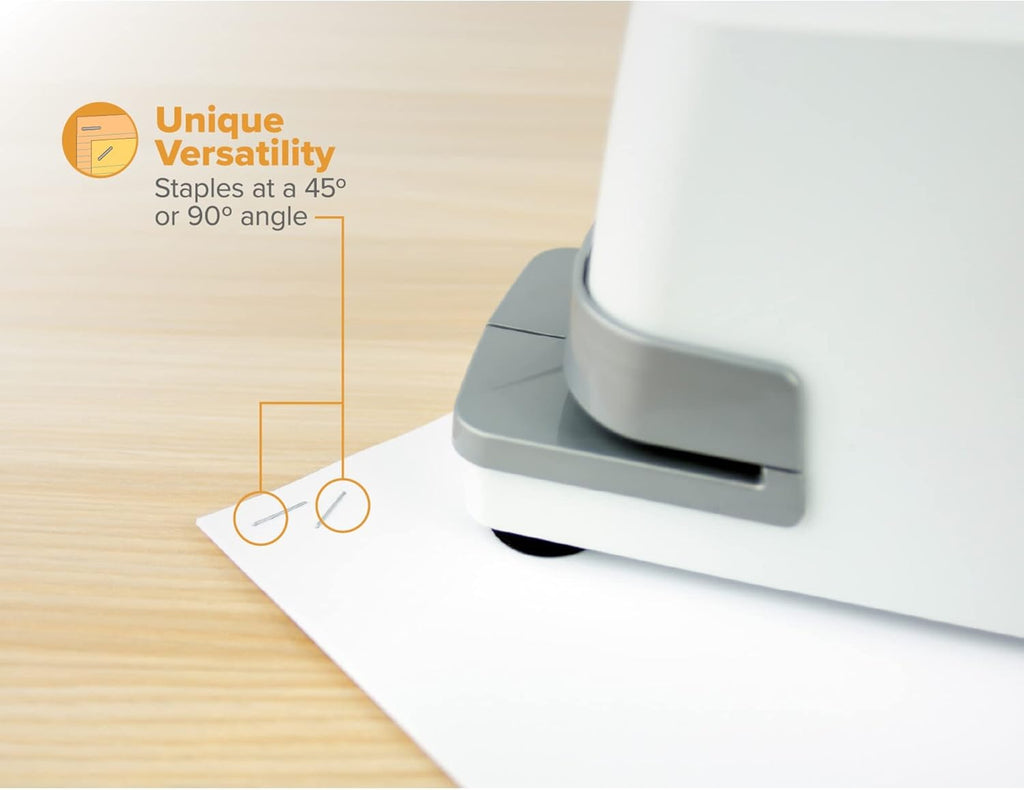 White 25 Sheet Electric Stapler O60407