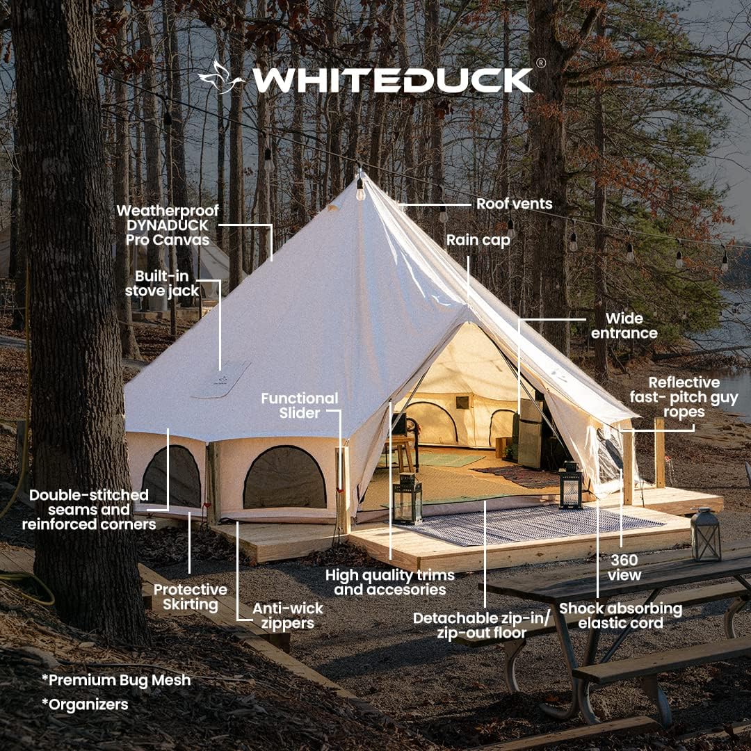 Canvas Bell Tent with Stove Jack O976248
