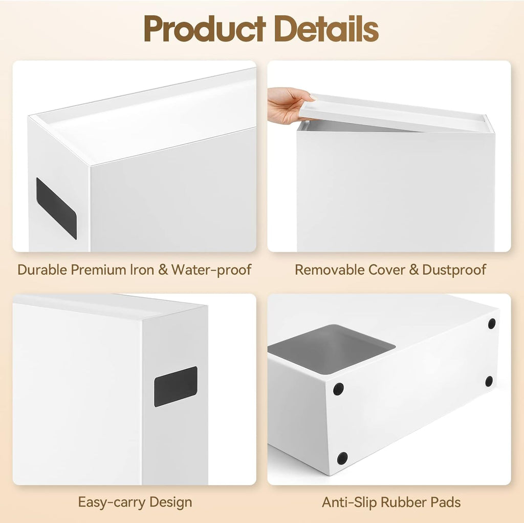 White Toilet Paper Storage Organizer N33645