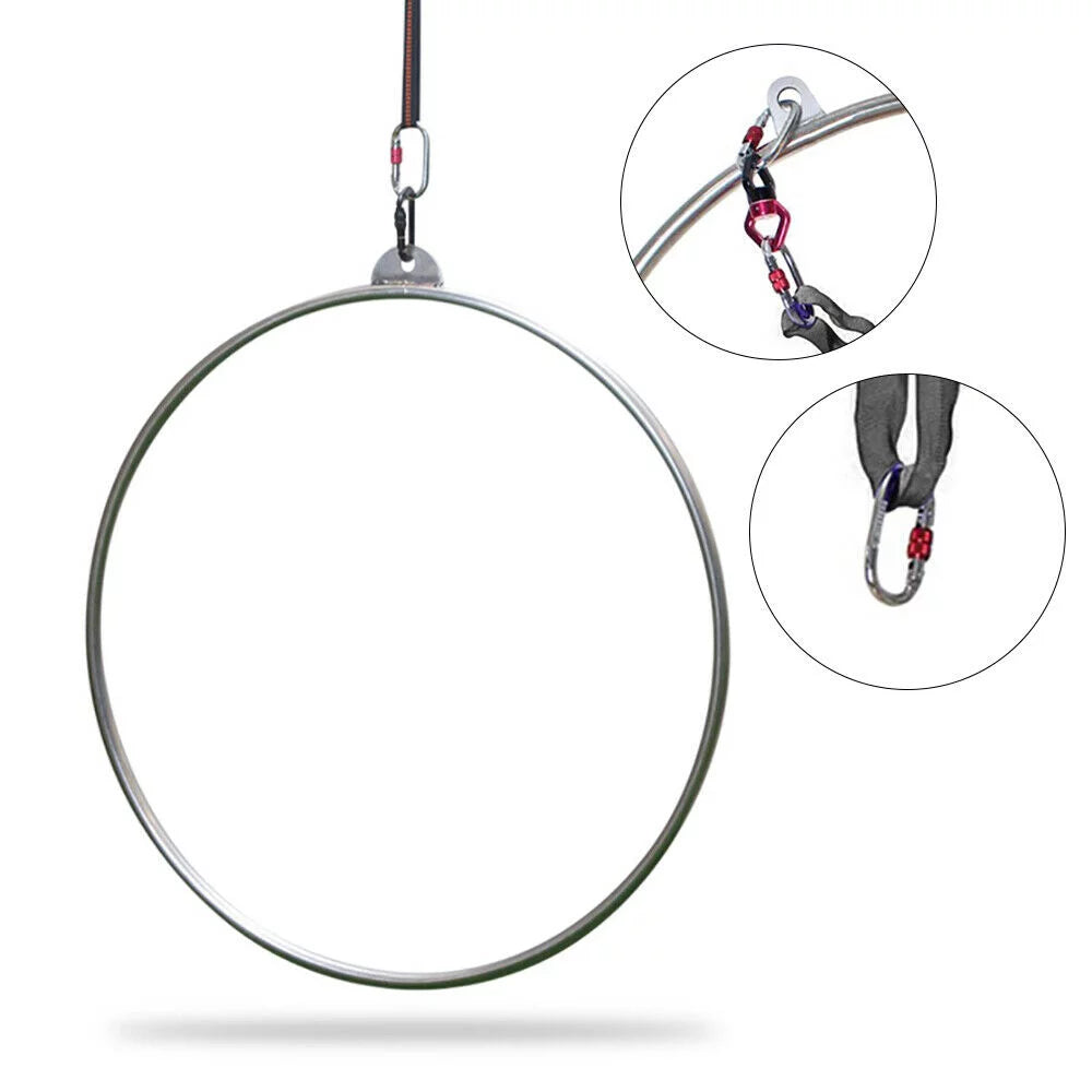 33.5" Yoga Ring Aerial Lyra Hoop Gymnastic Equipment T561