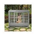 Silver 38-in Heavy Duty Dog Crate H9685