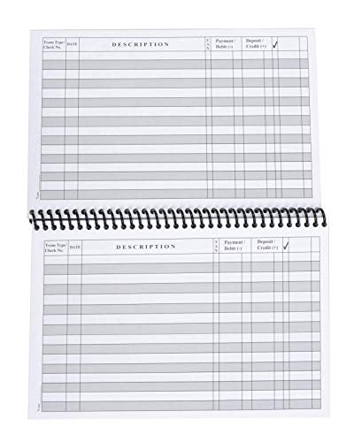 1 Pack Wide Edition Checkbook Register C231344