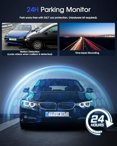 Mini Dash Cam with WiFi, 2K, WDR Night Vision, Parking Monitor M6352