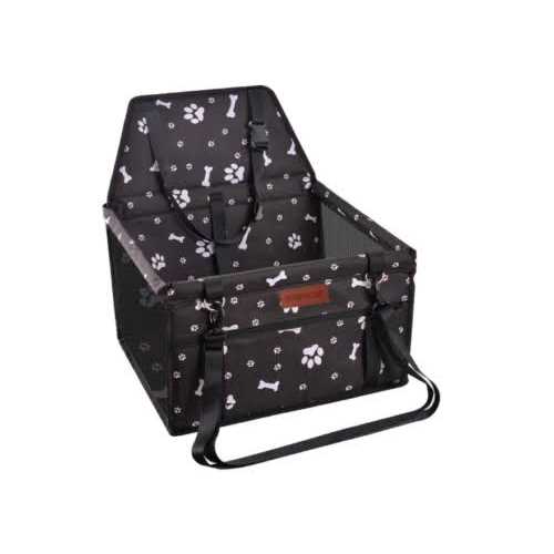 Dog Car Seat with Clip-On Safety Leash and PVC Support Pipe L137