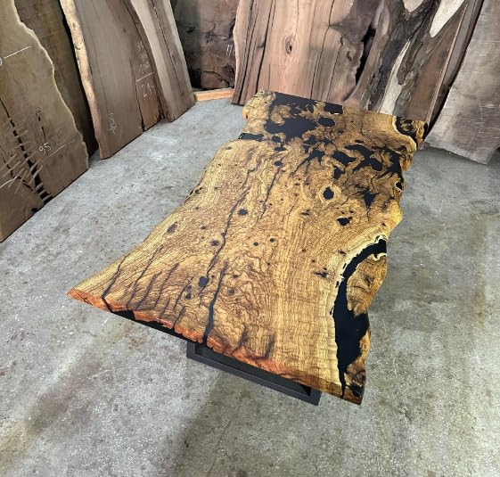 Epoxy Wooden Dining Table (30 x 36 x 24 Inches) I1815
