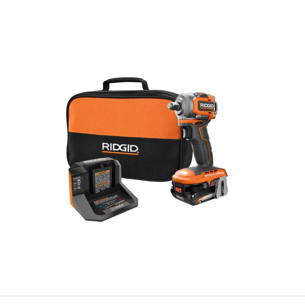 18V SubCompact Brushless Cordless 1/2 in. Impact Wrench Kit with 2.0 Ah Battery Q930