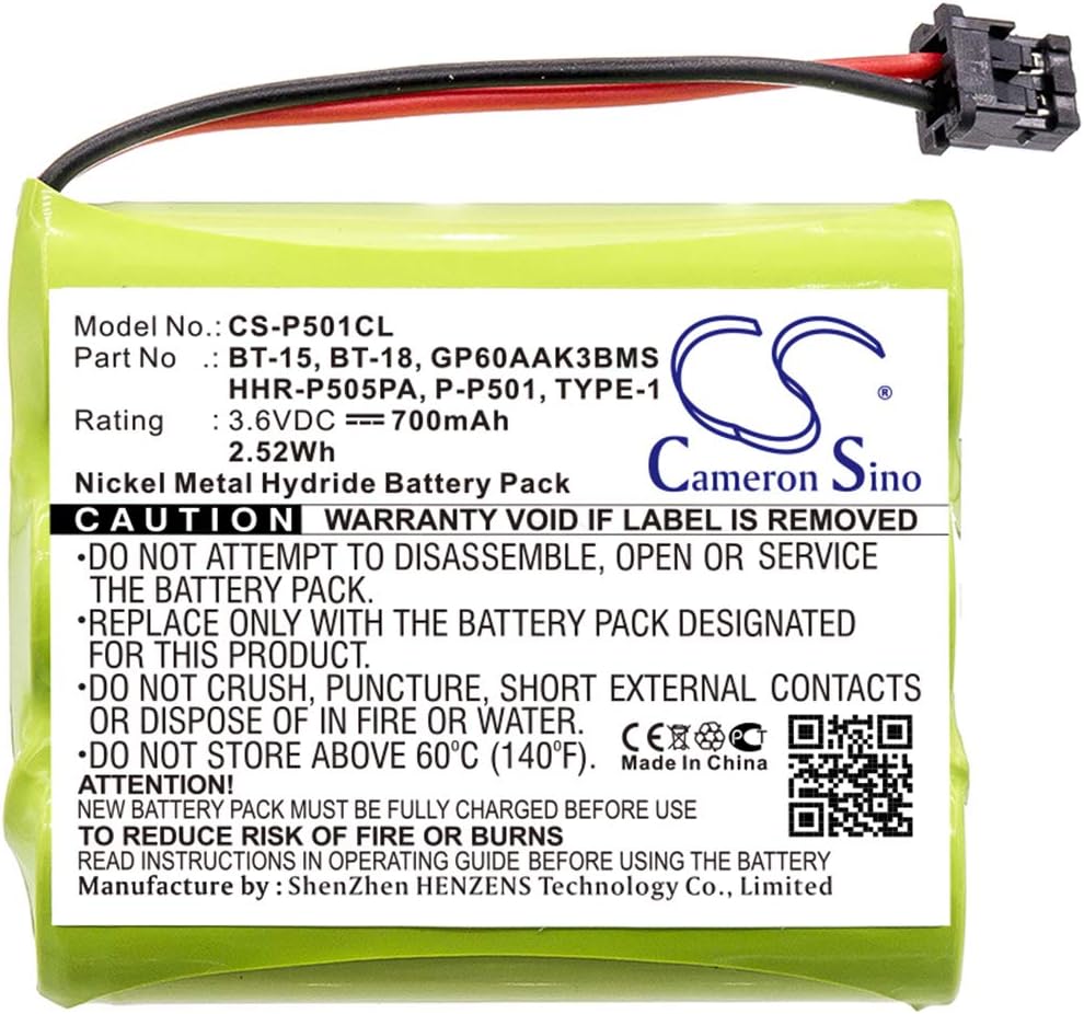 3.6V 700mA Replacement Battery V808