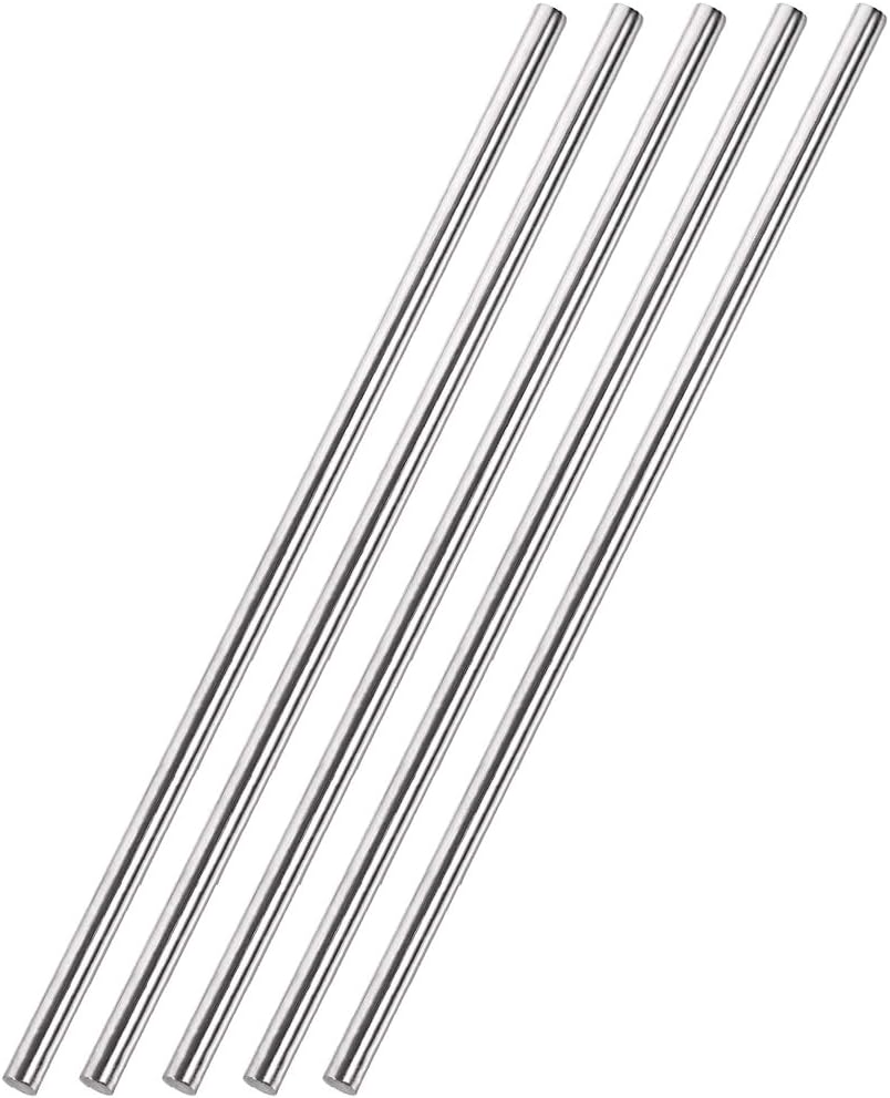 5mm x 300mm 304 Stainless Steel Solid Round Rod 5pcs I65952