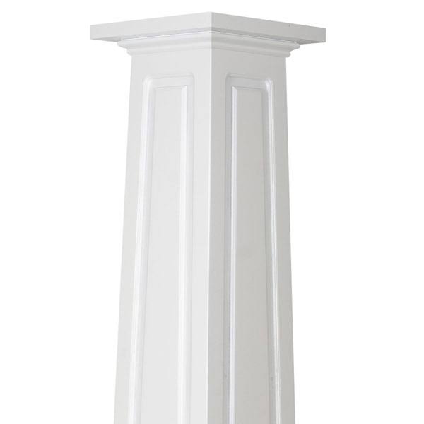 72x22 H x 11.63x22 W Square Tapered Raised Panel Post L73672